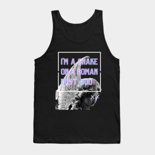 Snake on a Roman Bust Tank Top